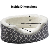 Memory Foam Oval Cuddler Dog Bed Sofa