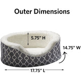 Memory Foam Oval Cuddler Dog Bed Sofa