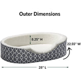 Memory Foam Oval Cuddler Dog Bed Sofa